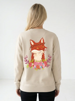 Devoted Fox unisex sweatshirt, raw back